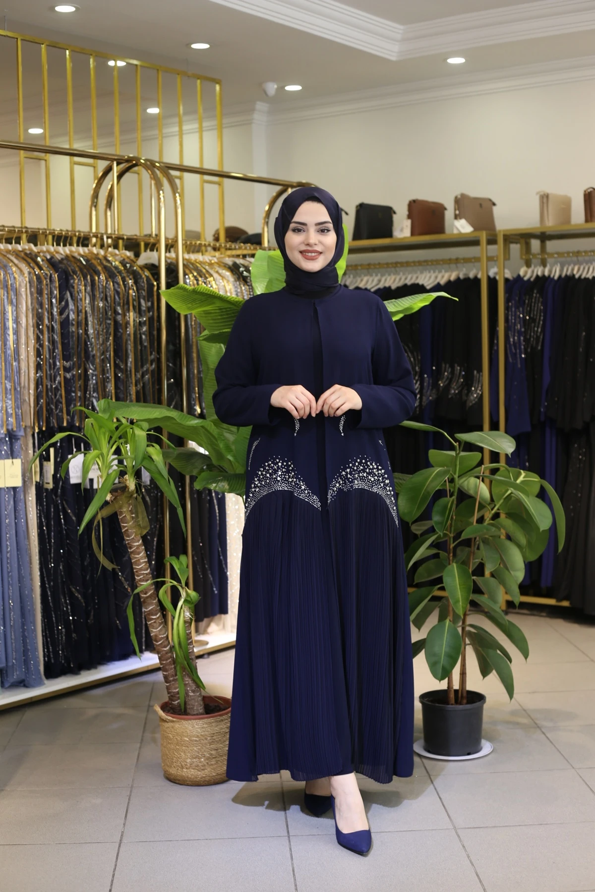 TAŞ DETAYLI ABAYA TAKIM 482 KOD