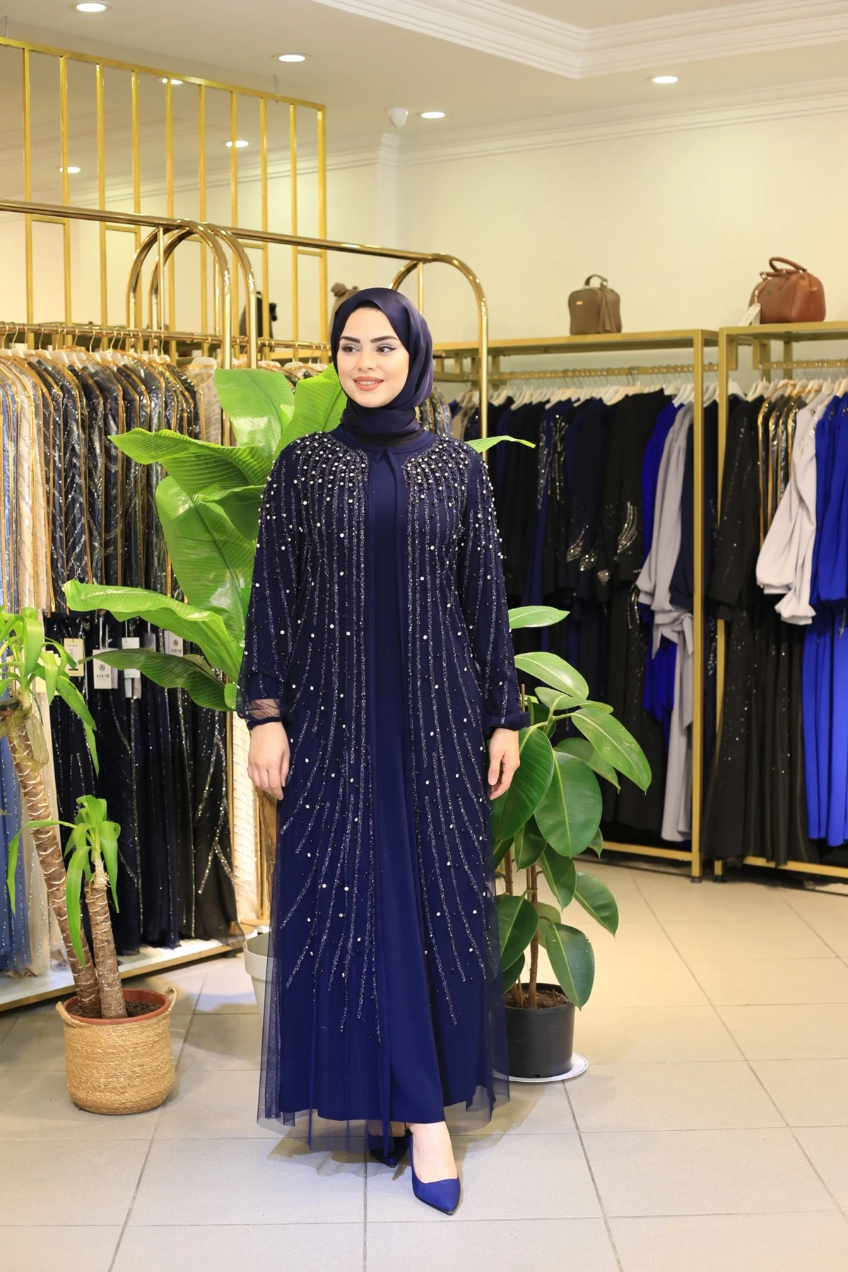 TAŞLI ABAYA TAKIM 488 KOD