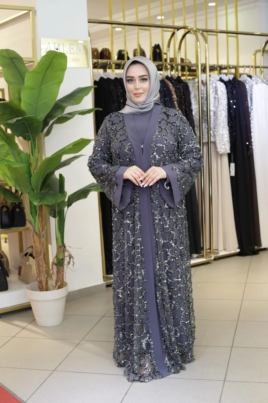 GECE IŞILTISI ABAYA TAKIM 820 KOD