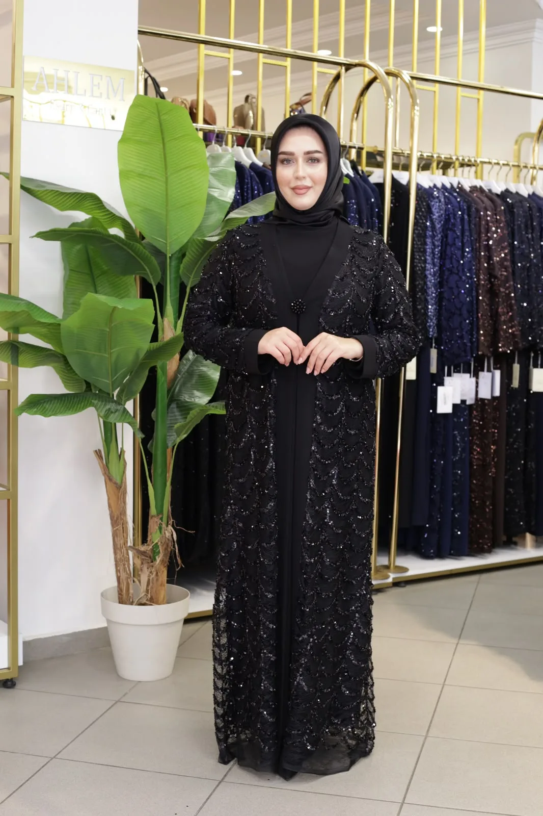 TAŞ BASKILI ABAYA TAKIM 3408 KOD