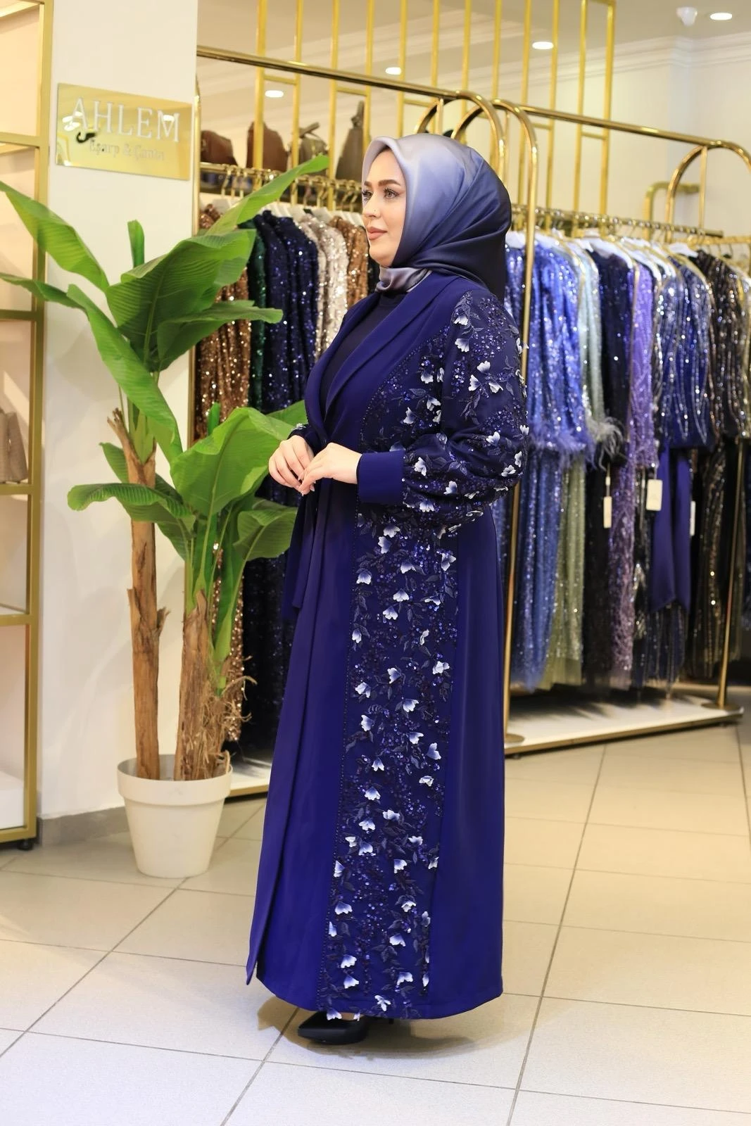 KELEBEK ABAYA TAKIM 3625 KOD