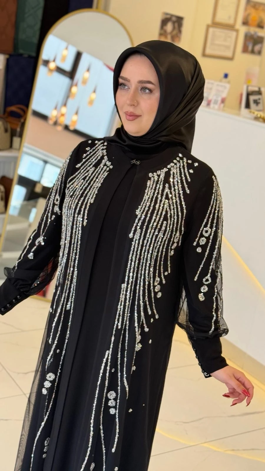 TAŞ BASKILI ABAYA TAKIM 5150 KOD